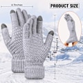 Miniatyrbild 2 av 5: 4 par dam vinter touch screen handskar varma fleecefodrade