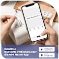 Pikkukuva 2 / 5: P12 Mini Bluetooth -tarra-asema, itseliimautuvat tarrat, yhteensopiva iOS- ja Android-puhelimien kanssa, lämpötulostin kotiin ja toimistoon