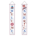 Miniatyrbillede 1 af 5: 4. juli Veranda Skilt Patriotisk Amerikansk Flag, Banner