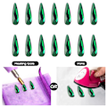 Miniatyrbillede 3 af 5: Krystal AB Flade Rhinestones Regnbuedesign Glas Negle Rhinestone Scrapbooking Kunst