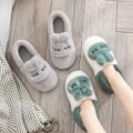Miniatyrbild 5 av 5: Kaninslippers för kvinnor, fluffiga, söta, djur, minnesskum, inomhus