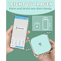 Pikkukuva 2 / 5: Bluetooth-tarra-tulostin, tarra-laite itseliimautuva, yhteensopiva iOS:n ja Androidin kanssa, kannettava mini-tarra-laite kotiin, toimistoon, kouluun ja tarrojen liimaamiseen