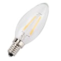 Miniatyrbilde 4 av 5: E14 2W LED-lampe Lyspære Lyspære Stearinlysform Varmt Hvit Lys AC 220V (2W)