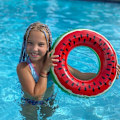 Miniatyrbillede 4 af 6: Frugtsformet Pool Float, Vandmelon Bade Ring Oppustelig Holdbar