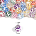 Miniatyrbilde 3 av 7: 70 stk Akrylperler Fargede Runde Perler Tykke Transparente