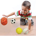 Miniatyrbilde 3 av 4: Sett med 4 baller for barn - Myke Fotballer for Barn