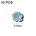 Miniatyrbilde 2 av 5: Neglekunst 3D Harpiks Hvit Rose Blomsterdesign Aurora Petal Negle