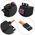 Miniatyrbild 3 av 5: 4 st MG996R Micro Servo Motor Metal Gear Digital Servomotor Vridmoment DE