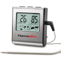 Miniatyrbild 1 av 8: Smart Kötttermometer, Ugnssäker med LED-display, Rostfri Sond Läser Av Temperaturen Omedelbart, Kabelanslutning för Säker Användning i Ugn, Hög Noggrannhet