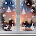 Miniatyrbild 3 av 6: 4 set färgglada fönsterdekaler regnbåge prisma jul