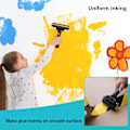Miniatyrbilde 4 av 5: 6 cm trykkvalse i rustfritt stål, gummivalse for lateksmaling, trykkblekkvalse