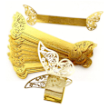 Miniatyrbilde 1 av 8: 100 stk Butterfly Papir Serviettringer Bryllup Fest Serviett Tab