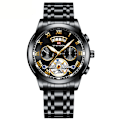 Miniatyrbillede 1 af 5: Herre-ur Chronograph Vandafvisende Analogt Armbåndsur Stor Skive Lysende Dato Ure til Mænd Klassisk Elegant Gave