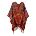 Miniatyrbild 1 av 5: Dam Poncho Sjal Wrap Öppen Framtill Sjal för Höst Vinter