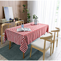 Miniatyrbild 1 av 4: Rutiga bordsdukar rektangulär - Fläckbeständig, vattentät och tvättbar bordsduk Gingham för utomhuspicknick, semestermiddag (6 storlekar, 5 färger)