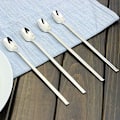 Miniatyrbild 2 av 5: Långskaftade Skedar Set, Premiumkvalitet Rostfritt Stål Säkerställer Hållbar Konstruktion, Ergonomisk Design Ger Bekvämt Grepp, Enkel Rengöring För
