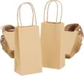 Miniatyrbild 1 av 4: 50-pack presentpåsar i kraftpapper med handtag, 15*21*8