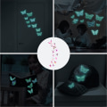 Miniatyrbillede 5 af 5: Luminous tredimensionel sommerfugl vægdekoration til børneværelset