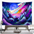 Miniatyrbilde 5 av 5: Planetary Tapestry reflekterer galaktisk rom Tapestry Svart Lys