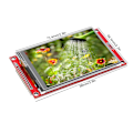 Miniatyrbillede 1 af 4: LCD-modul TFT Touchscreen Display Seriell Periferi Interface ILI9488 HD 480x320 3,5in