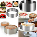 Miniatyrbillede 3 af 5: Kage Ring 6 til 12 Tommer Justerbar Rund Rustfrit Stål Kage Mousse Form Ring Bageudstyr Kage Dekoration Form Bage Ring