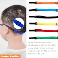 Miniatyrbillede 2 af 5: 6 stk Sports Brillerem, Anti-Slip Justerbare Solbrille Remme, Brille Holder Snøre, Blød Holdbar Bånd til Løbetur, Udendørs, Sport, Mænd, Børn