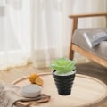 Miniatyrbilde 4 av 5: 3 stk. kunstige sukkulenter i potter, kreativ hjemmedekor