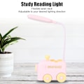 Miniatyrbilde 3 av 5: Mini Tog LED Nattlampe Øye Beskyttelse Studie Leselys USB Lading med Penneholder for Barn Rosa