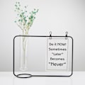 Miniatyrbild 1 av 8: Innovativ hängande planter provrör transparent hydroponisk växtvaser för hem inomhus svart