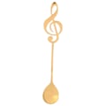 Miniatyrbillede 1 af 5: Dessert Ske Dessert Ske med Musiknote i Rustfrit Stål (Guld)