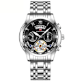 Miniatyrbild 1 av 5: Herre Chronograph Klocka Vattentät Analog Armbandsur Stor Urtavla Ljus Datum Klockor för Män Klassisk Elegant Present