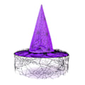 Miniatyrbillede 1 af 8: Halloween Hat Party Dance Hexe Net Dekorative Props Spids Hjørne Troldmand Hexe Hat