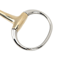 Miniatyrbillede 5 af 8: 135mm Heste Ring Snaffle Bidsel Rustfrit Stål og Kobberhængsel Hest Løst Ring Snaffle til Udendørs Gaver