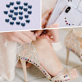 Miniatyrbillede 5 af 5: Krystal Hjerteformet Flatback 3d Neglekunst, Diamant Rhinestones Glitter Juvel Dekoration til Negle