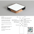 Miniatyrbild 4 av 5: Hög säkerhet Högkvalitativa material Fyrkantiga svarta taklampor, minimalistisk linjedesign Enkel installation Inomhusbruk Modern LED-taklampa