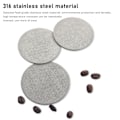 Pikkukuva 7 / 8: 2 kpl Puck-suodatin, kaksinkertainen, 1,7 mm paksuus, 150 um ruostumaton teräs, uudelleenkäytettävä suodatinverkko Portafilter-suodatinostajalle, 51 mm / 2,0 tuumaa