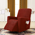 Miniatyrbild 2 av 5: Elastisk Recliner Soffa Överdrag Fåtölj Soffa Överdrag Ren Färg Mjuk Stolsöverdrag