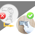 Miniatyrbild 3 av 5: Vridknappslås, Robust Metallkonstruktion Automatiskt Snabblås för Brevlåda, Lådor Möbler, Enkel Installation Zinklegeringskärna
