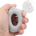 Miniatyrbild 4 av 7: Hand Fitness Silikon Elastisk Greppring Spänningstränare för Rehabiliteringsterapi (Grå)