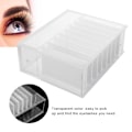 Miniatyrbillede 1 af 2: 8 Lags Øjenvippe Opbevaringsboks Falske Øjenvipper Display Holder Container Organizer med Skala