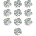 Miniatyrbild 1 av 5: Nail Art 3D Resin Vit Ros Blomdesign Aurora Kronblad Nagel