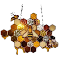 Pikkukuva 1 / 5: Bumblebee-koristeellinen ikkunariipus aurinkokapula kodin sisustukseen, lahja