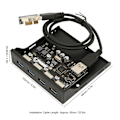 Miniatyrbillede 6 af 8: PCIE til USB 3.0 PC Frontpanel 4 Porte 5Gbps PCIE USB Adapter Understøtter Hot Swap 3,5 Tommer USB3.0 Frontpanel til Windows