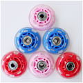 Miniatyrbillede 5 af 5: 1 Par 8mm Dia 608zz Leje Inline Scooter Skatehjul Rød