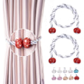 Pikkukuva 1 / 7: 2 kpl Timantti-koristellut Magneettiset Verhokiinnikkeet Bling Crystal D