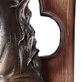 Miniatyrbillede 4 af 8: Multifunktionel Hestehoved Skulptur Resin Heste Bogstøtter til Hjem Kontor Stue BS20900 Bronze Hest
