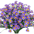 Miniatyrbild 3 av 8: Konstgjorda prästkragar, 4 st konstgjorda blommor grönt plast