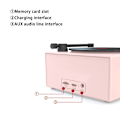 Pikkukuva 3 / 7: Bluetooth-kaiutin Retro Bluetooth-levysoitin Langaton Musiikki Mini-kaiutin