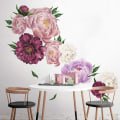 Miniatyrbilde 4 av 7: Blomsterveggdekor, Peonyblomsterveggklistremerker, Fargerik Peony