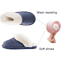 Miniatyrbild 8 av 8: Damtofflor Minnesskum Fluffig Mjuk Varm Slip On Husslipper
